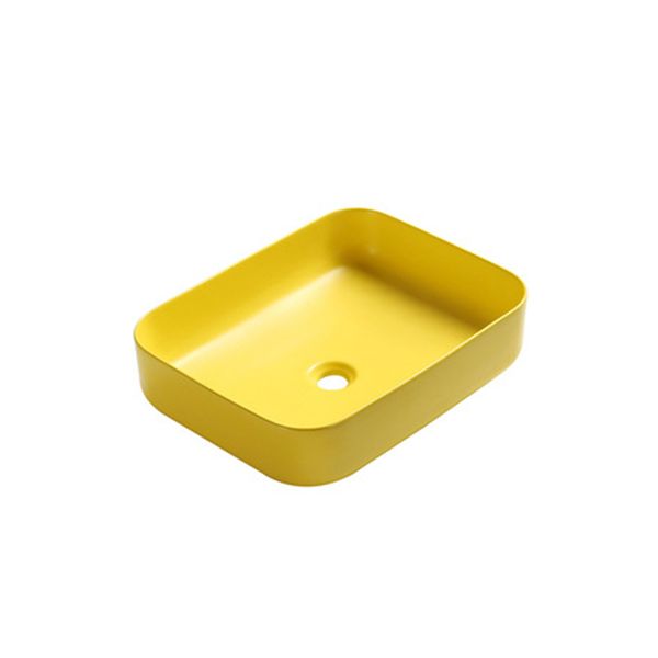Nordic Yellow Above Counter Basin Ceramic Square Bathroom Art Washbasin Shampoo Sinks Hand Painted Porcelain Sinks without tap
Nordic Yellow Above Counter Basin Ceramic Square Bathroom Art Washbasin Shampoo Sinks Hand Painted Porcelain Sinks without tap
