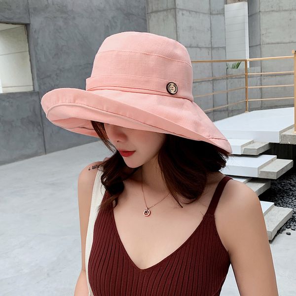 2019 spring summer new style big fishermen hat fashion button prevent ultraviolet rays hat womens visor, Blue;gray
2019 spring summer new style big fishermen hat fashion button prevent ultraviolet rays hat womens visor, Blue;gray