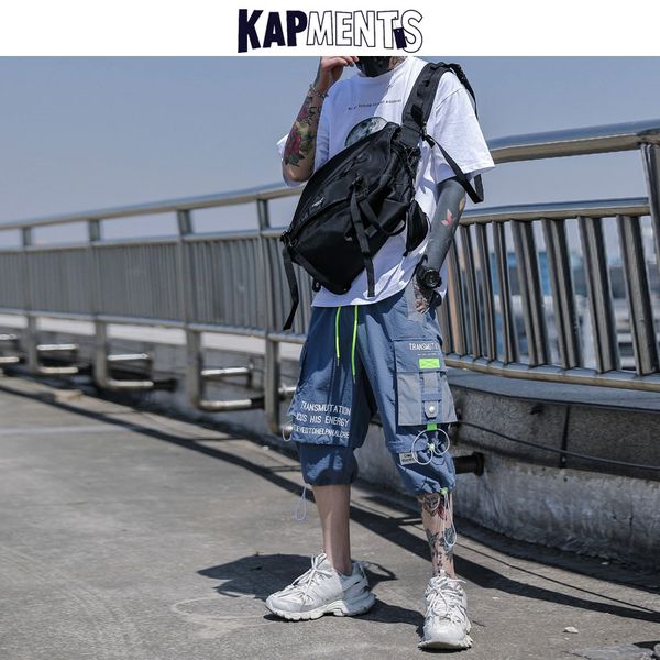 men's pants kapments men casual joggers shorts 2021 summer multifunction streetwear hip hop fashion ribbons loose harem, Black
men's pants kapments men casual joggers shorts 2021 summer multifunction streetwear hip hop fashion ribbons loose harem, Black