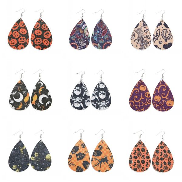 creative halloween leather earrings for women unique design skull ghost pumpkin print teardrop earrings dangle earrings party jewelry, Silver
creative halloween leather earrings for women unique design skull ghost pumpkin print teardrop earrings dangle earrings party jewelry, Silver