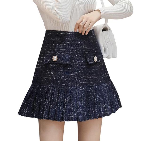 pleated skirt women 2020 new high waist woolen a-line skirt pleated slim zipper short mini shorts plus size female clothing, Black
pleated skirt women 2020 new high waist woolen a-line skirt pleated slim zipper short mini shorts plus size female clothing, Black