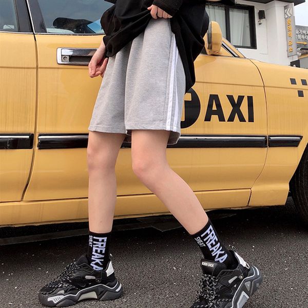women's shorts korea ulzzang plus size loose stripes vintage casual fashion punk harajuku female summer ins hip hop, White;black
women's shorts korea ulzzang plus size loose stripes vintage casual fashion punk harajuku female summer ins hip hop, White;black