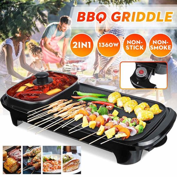 camp kitchen 2in1 electric griddles non-stick grill & pot indoor baking flat pan smokeless bbq griddle eggs 220v
camp kitchen 2in1 electric griddles non-stick grill & pot indoor baking flat pan smokeless bbq griddle eggs 220v