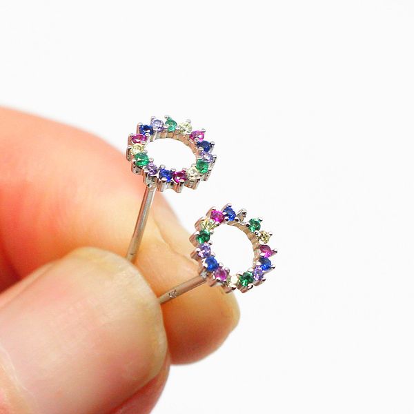 silvology round circle colorful zircon small stud earrings for women 925 sterling silver elegant earrings mini luxury jewelry, Golden;silver
silvology round circle colorful zircon small stud earrings for women 925 sterling silver elegant earrings mini luxury jewelry, Golden;silver