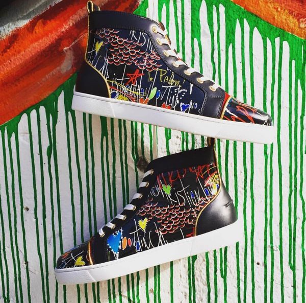 luxury designer shoes graffiti red bottom shoes for women,men spike sneakers flat bottoms luxury casual shoe party wedding casual flats, Black
luxury designer shoes graffiti red bottom shoes for women,men spike sneakers flat bottoms luxury casual shoe party wedding casual flats, Black