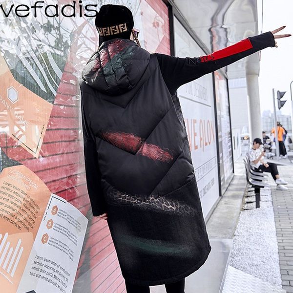 vefadisa winter colorful graffiti hooded vest women leopard pattern vest bf coat polyester denim parkas hooded coat zld293, Black;white
vefadisa winter colorful graffiti hooded vest women leopard pattern vest bf coat polyester denim parkas hooded coat zld293, Black;white
