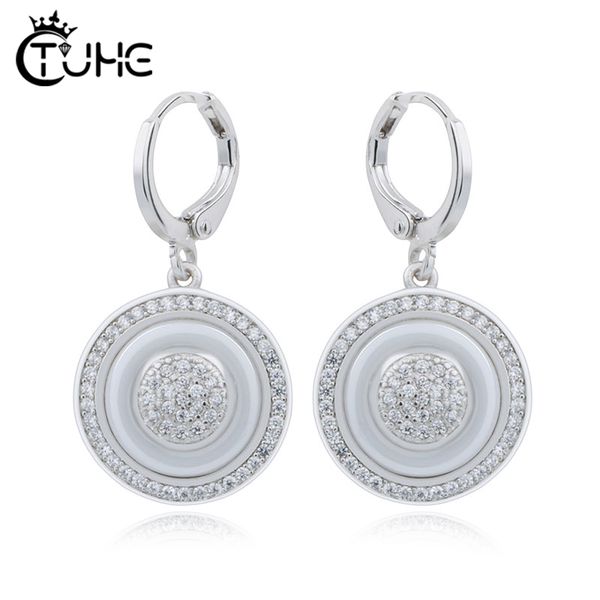white blue pink hoop earrings for women 2019 new circle geometric ceramic dangling earring elegant jewelry wedding jewelry gift, Golden
white blue pink hoop earrings for women 2019 new circle geometric ceramic dangling earring elegant jewelry wedding jewelry gift, Golden