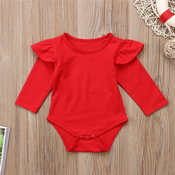 newborn cute lovely infant toddler baby girls long sleeve ruffles romper fille jolie jumpsuit solid red color one piece outfit, Blue
newborn cute lovely infant toddler baby girls long sleeve ruffles romper fille jolie jumpsuit solid red color one piece outfit, Blue