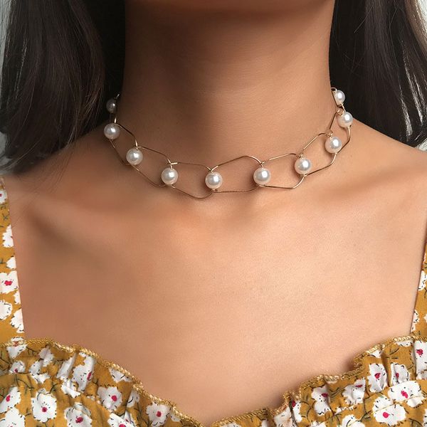 fashion pearl chain necklaces adjustable charm jewelry choker pendant for women girls, Golden;silver
fashion pearl chain necklaces adjustable charm jewelry choker pendant for women girls, Golden;silver