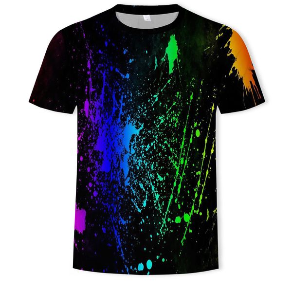 mens designer watercolor splash trend digital printing round collar short sleeve t-shirt, White;black
mens designer watercolor splash trend digital printing round collar short sleeve t-shirt, White;black