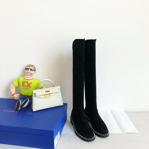 women autumn winter fashion long boots add pearl element upper body leg length leg thin boot, Black;grey
women autumn winter fashion long boots add pearl element upper body leg length leg thin boot, Black;grey