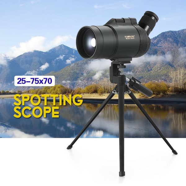 25-75x70 waterproof fogproof angled spotting scope bak4 prism monocular telescope with tripod case for bird watching travel
25-75x70 waterproof fogproof angled spotting scope bak4 prism monocular telescope with tripod case for bird watching travel