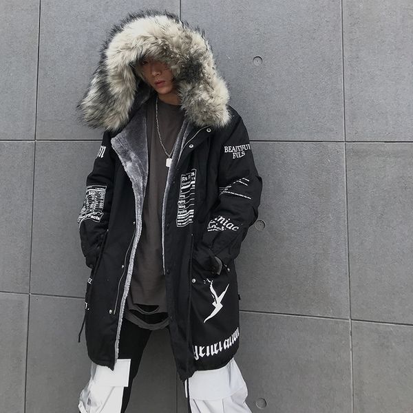 seveyfan mens big fur collar hip hop jacket and coat winter hooded windbreaker coat long parkas fashion winter jacket r2876, Black
seveyfan mens big fur collar hip hop jacket and coat winter hooded windbreaker coat long parkas fashion winter jacket r2876, Black