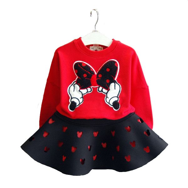 new autumn girls clothing set bow cartoon girls sweater + short skirt suit clothes christmas outfit, White
new autumn girls clothing set bow cartoon girls sweater + short skirt suit clothes christmas outfit, White
