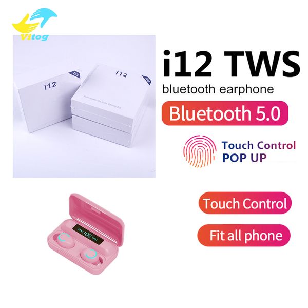 vitog i12 tws bluetooth 5.0 wireless bluetooth headphones earphones touch control wireless headset earbuds support pop up sale
vitog i12 tws bluetooth 5.0 wireless bluetooth headphones earphones touch control wireless headset earbuds support pop up sale