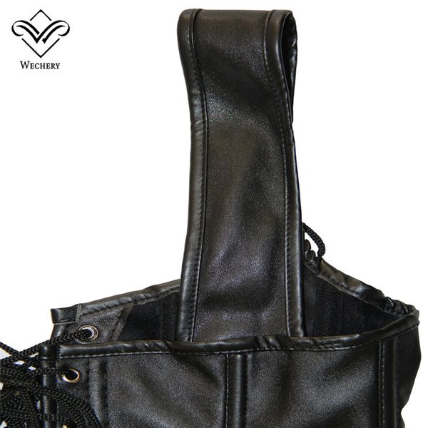 wechery leather corset steampunk clothing bustier black overbust plus size corse para mujer corsets and bustiers shaperwear, Black;white
wechery leather corset steampunk clothing bustier black overbust plus size corse para mujer corsets and bustiers shaperwear, Black;white