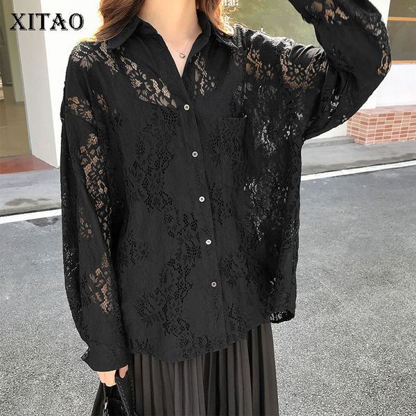 xitao lace perspective blouse fashion new full sleeve pocket single breast 2020 spring hollow out casual style shirt xj3980, White
xitao lace perspective blouse fashion new full sleeve pocket single breast 2020 spring hollow out casual style shirt xj3980, White