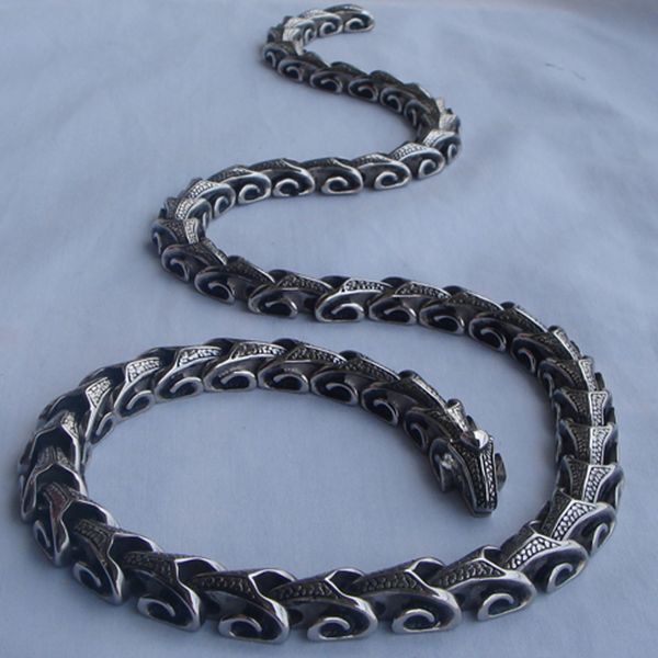 16-40'' vary length dragon link men/boy jewelry punk 316l stainless steel 2 kind wear method chain necklaces or bracelet 1pc, Silver
16-40'' vary length dragon link men/boy jewelry punk 316l stainless steel 2 kind wear method chain necklaces or bracelet 1pc, Silver