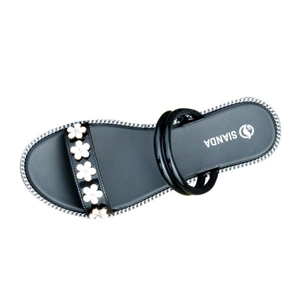fashion summer women's sandals summer crystal flat sandals roman ladies style beach flower open toe flat shoe#407, Black
fashion summer women's sandals summer crystal flat sandals roman ladies style beach flower open toe flat shoe#407, Black