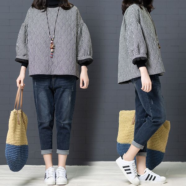 2638 #2018 winter new style classic black and white plaid shorts cotton overcoat women's, Blue;black
2638 #2018 winter new style classic black and white plaid shorts cotton overcoat women's, Blue;black