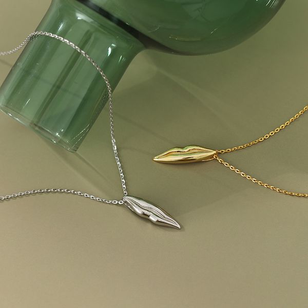 real sterling 925 silver lip pendant necklace woman bijou, new 2020 classic gold color necklaces & pendants girls gift jewellery
real sterling 925 silver lip pendant necklace woman bijou, new 2020 classic gold color necklaces & pendants girls gift jewellery