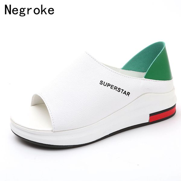 2019 new fashion women sandals summer platform sandal shoes woman peep toe leather beach flat casual sandalias mujer plus size y190706, Black
2019 new fashion women sandals summer platform sandal shoes woman peep toe leather beach flat casual sandalias mujer plus size y190706, Black