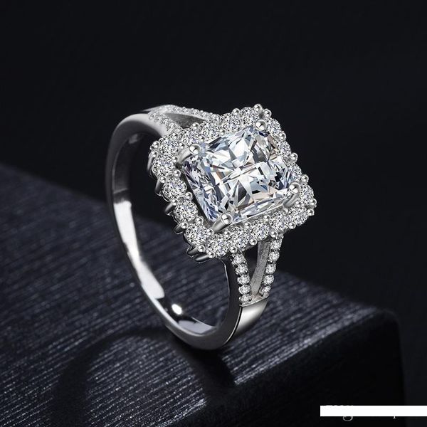 new 2018 womens wedding ring 925 silver with big diamond rings engagement gift jewelry for girl women, Slivery;golden
new 2018 womens wedding ring 925 silver with big diamond rings engagement gift jewelry for girl women, Slivery;golden