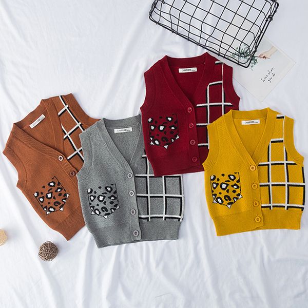 baby kids vest leopard plaid cardigan vest sweaters casual knitted waistcoat girls boys knitwear sleeveles children clothing, Blue
baby kids vest leopard plaid cardigan vest sweaters casual knitted waistcoat girls boys knitwear sleeveles children clothing, Blue