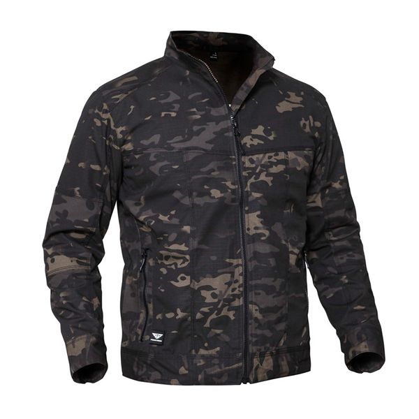 men's tactical camouflage breathable windproof wear-resistant enthusiasts outdoor sports runnning mountaineering jacket, Blue;black
men's tactical camouflage breathable windproof wear-resistant enthusiasts outdoor sports runnning mountaineering jacket, Blue;black
