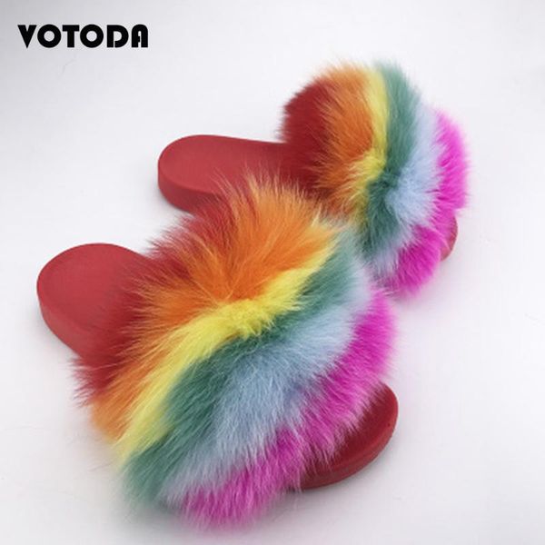 summer women rainbow mixed color fur slippers raccoon slides fluffy soft home slippers female furry flip flop plush red shoe, Black
summer women rainbow mixed color fur slippers raccoon slides fluffy soft home slippers female furry flip flop plush red shoe, Black