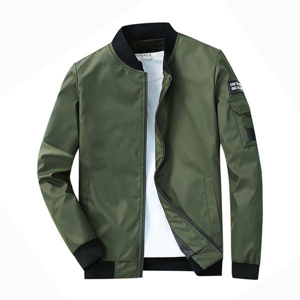 bomber jacket men 2019 spring new casual slim fit mens windbreaker jacket sportswear solid fashion mens coats thin male outwear, Black;brown
bomber jacket men 2019 spring new casual slim fit mens windbreaker jacket sportswear solid fashion mens coats thin male outwear, Black;brown