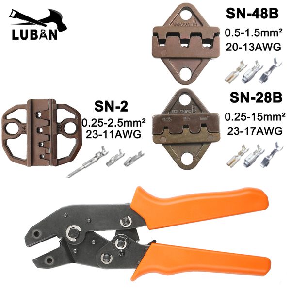 crimping pliers jaw (jaw width 6mm/pliers 190mm) for tab 2.8 4.8 6.3/c3 xh2.54 3.96 2510 plug spring sn-48b sn-28b sn-2
crimping pliers jaw (jaw width 6mm/pliers 190mm) for tab 2.8 4.8 6.3/c3 xh2.54 3.96 2510 plug spring sn-48b sn-28b sn-2