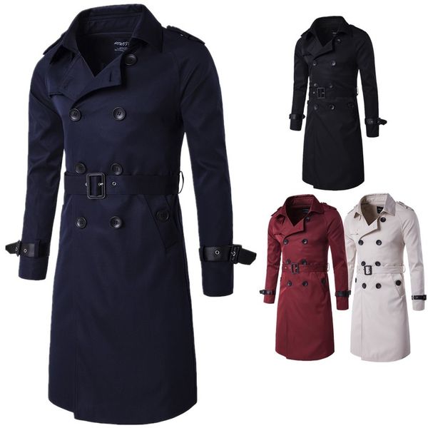 men trench coat classic double breasted trench coat masculino male winter clothing long jackets coats british style overcoat, Tan;black
men trench coat classic double breasted trench coat masculino male winter clothing long jackets coats british style overcoat, Tan;black