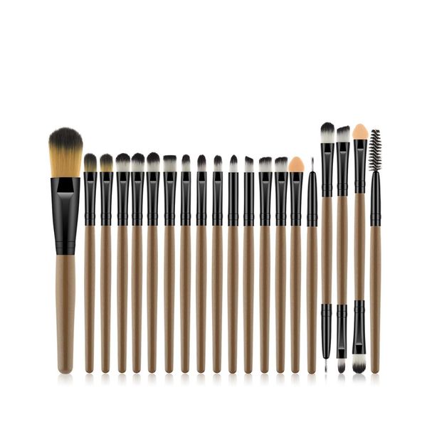 20pcs brown white wooden handle brown gold tube eye makeup brush set blooming outline tool to create a refined look #lr1
20pcs brown white wooden handle brown gold tube eye makeup brush set blooming outline tool to create a refined look #lr1