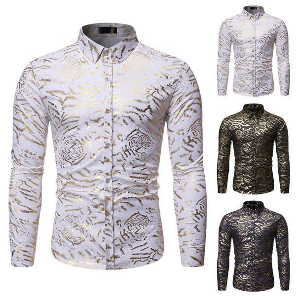 jaycosin men shirt spring autumn men's casual long sleeve shirt men's slim fit personality stamping lapel 19august27, White;black
jaycosin men shirt spring autumn men's casual long sleeve shirt men's slim fit personality stamping lapel 19august27, White;black