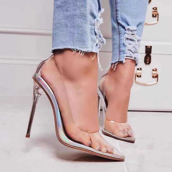 fashion plus size women sandals woman transparent sandals women thin high heels shoes pointed toe pumps slip on shoes, Black
fashion plus size women sandals woman transparent sandals women thin high heels shoes pointed toe pumps slip on shoes, Black