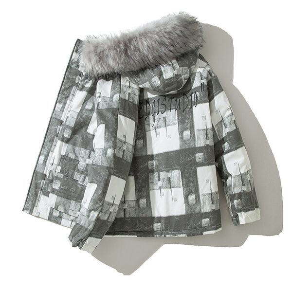winter jacket men warm thick fashion print casual parka men fur collar hooded coat street wild loose cotton male clothes m-3xl, Black
winter jacket men warm thick fashion print casual parka men fur collar hooded coat street wild loose cotton male clothes m-3xl, Black
