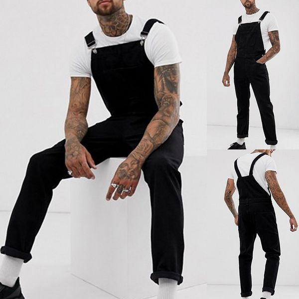 monerffi 2019 men's ripped denim jeans jumpsuit black denim long overalls casual men hip hop streetwear jeans suspender pants, Blue
monerffi 2019 men's ripped denim jeans jumpsuit black denim long overalls casual men hip hop streetwear jeans suspender pants, Blue