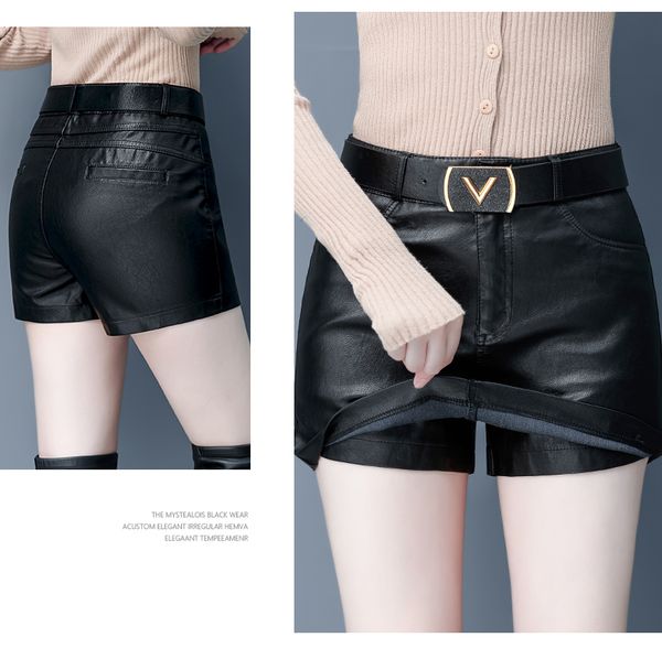 2020 new korean version of the high waist thin package hip black a-line slim shorts skirt, White;black
2020 new korean version of the high waist thin package hip black a-line slim shorts skirt, White;black