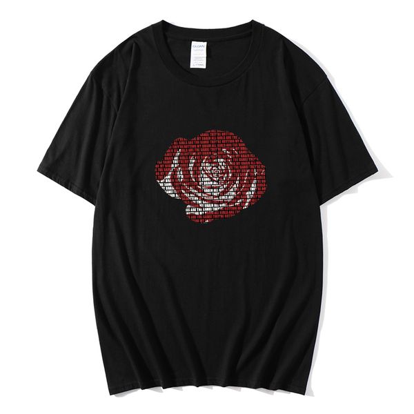 trendy 100% cotton rose printed t-shirts men/women outdoor summer fashion street wear tee jogger cool funny, White;black
trendy 100% cotton rose printed t-shirts men/women outdoor summer fashion street wear tee jogger cool funny, White;black