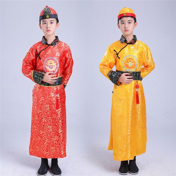 traditional chinese costume ancient qing dynasty hanfu king print wang ye dragon long manchu halloween boys new year clothing, Black;red
traditional chinese costume ancient qing dynasty hanfu king print wang ye dragon long manchu halloween boys new year clothing, Black;red