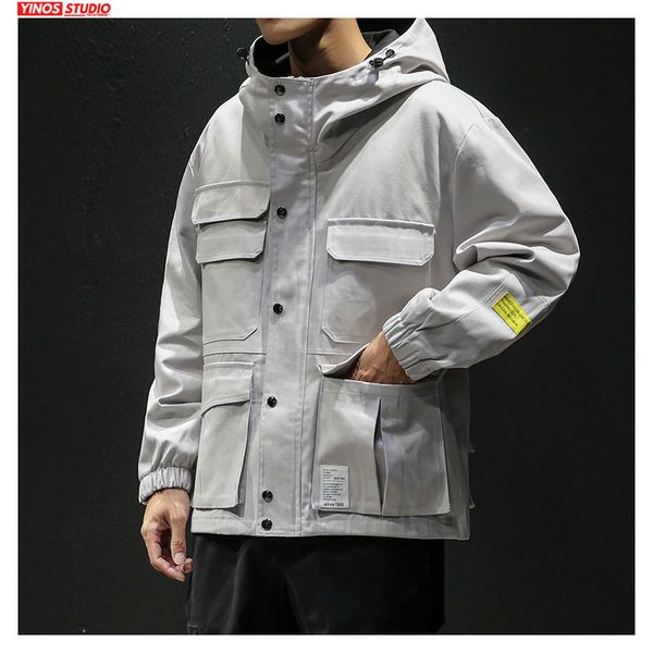 dropshipping male streetwear vintage cargo high collar overalls jacket 2019 autumn multi-pocket jacket fashion men coats, Black;brown
dropshipping male streetwear vintage cargo high collar overalls jacket 2019 autumn multi-pocket jacket fashion men coats, Black;brown