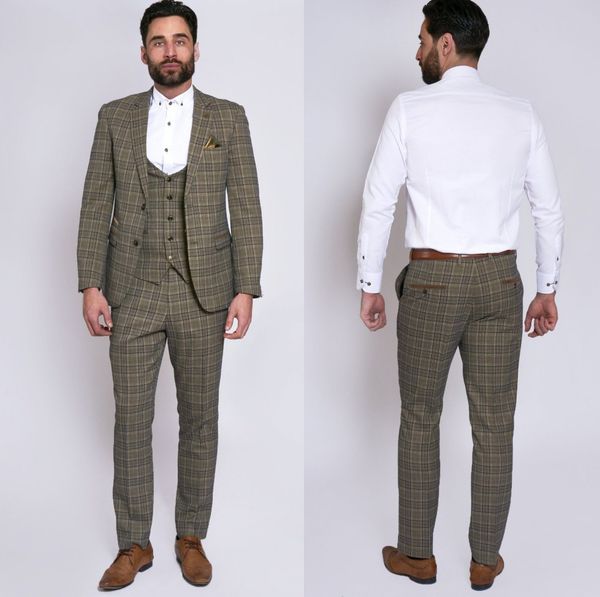 british style plaid mens wedding tuxedos notched lapel 3 pieces groom wear for wedding party formal custom made blazer clothing, Black;gray
british style plaid mens wedding tuxedos notched lapel 3 pieces groom wear for wedding party formal custom made blazer clothing, Black;gray
