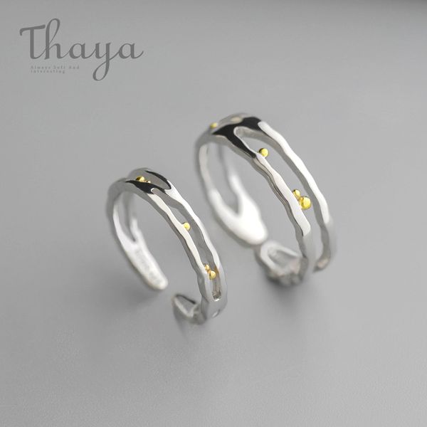 thaya wedding bands rings s925 sterling silver classic waves gold beads trendy jewelry ladies rings for women gift elegant ly191226, Slivery;golden
thaya wedding bands rings s925 sterling silver classic waves gold beads trendy jewelry ladies rings for women gift elegant ly191226, Slivery;golden