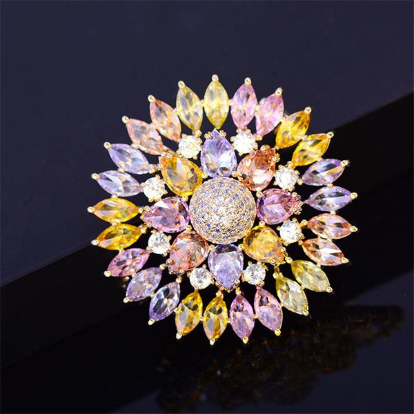okily luxurious colorful zircon rhinestone sunflower brooch pin for women charm wedding jewelry party sparkling flower brooches, Gray
okily luxurious colorful zircon rhinestone sunflower brooch pin for women charm wedding jewelry party sparkling flower brooches, Gray