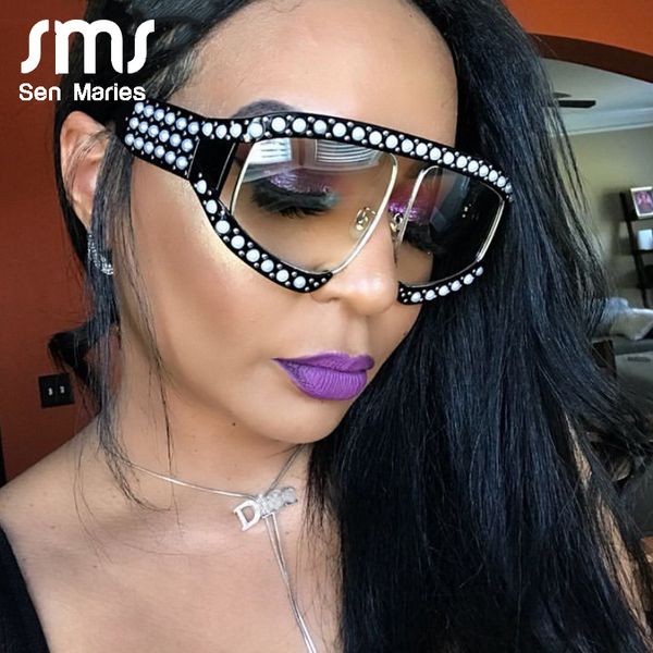 oversized goggle sunglasses women vintage brand designer pearl sunglasses steampunk diamond fashion sun glasses retro glasses ch01, Blue
oversized goggle sunglasses women vintage brand designer pearl sunglasses steampunk diamond fashion sun glasses retro glasses ch01, Blue