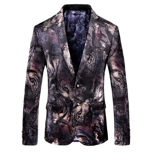 men blazer designs animal tiger print blazer jacket slim fit mens velvet floral casual blazers male prom stage wear bar dress, White;black
men blazer designs animal tiger print blazer jacket slim fit mens velvet floral casual blazers male prom stage wear bar dress, White;black