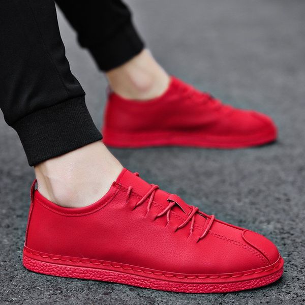 red peas red shoes deft reds celebrity style korean-style versatile social lively fella men's shoes 2018 new style online celebr, Black
red peas red shoes deft reds celebrity style korean-style versatile social lively fella men's shoes 2018 new style online celebr, Black
