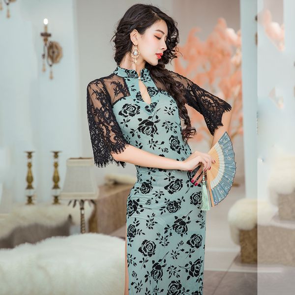 belly dance uniforms chinese cheongsam suits classical dance costumes women bellydance one-piece dress sey lace long dress wd40, Black;red
belly dance uniforms chinese cheongsam suits classical dance costumes women bellydance one-piece dress sey lace long dress wd40, Black;red