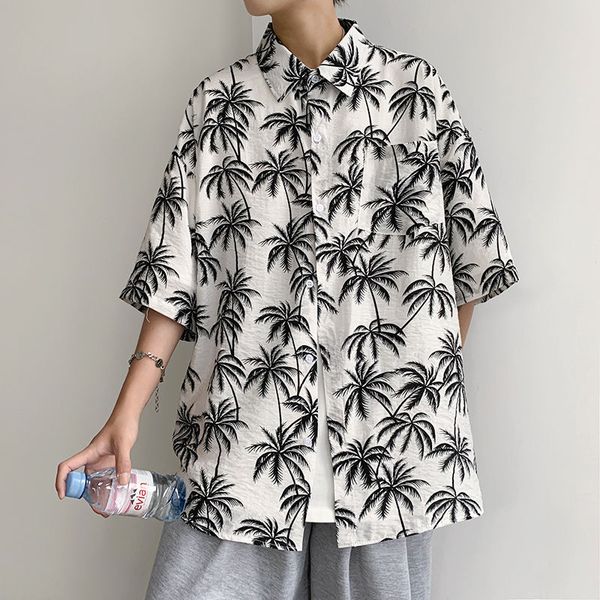 summer flower shirt men's fashion printed casual shirt loose hawaiian men streetwear wild short-sleeved -5xl, White;black
summer flower shirt men's fashion printed casual shirt loose hawaiian men streetwear wild short-sleeved -5xl, White;black